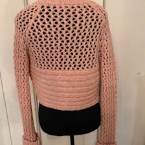 Metallic Pink crochet shrug - Picture 3 of 6